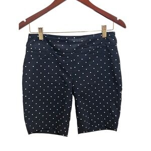 Kenar Polka Dot‎ Bermuda Shorts High Waist Career Casual Black Size 4